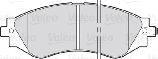 Valeo 301361 - Тормозные колодки, дисковые, комплект avtokuzovplus.com.ua