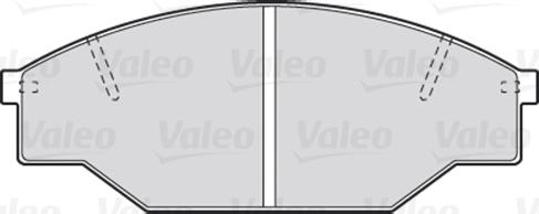 Valeo 301402 - Гальмівні колодки, дискові гальма autocars.com.ua