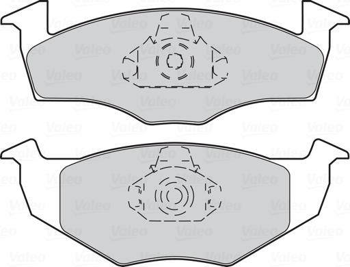 Valeo 301403 - Тормозные колодки, дисковые, комплект avtokuzovplus.com.ua