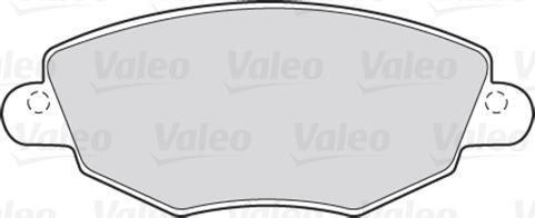 Valeo 301433 - Гальмівні колодки, дискові гальма autocars.com.ua