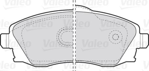 Valeo 301456 - Гальмівні колодки, дискові гальма autocars.com.ua