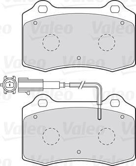 Valeo 301466 - Гальмівні колодки, дискові гальма autocars.com.ua