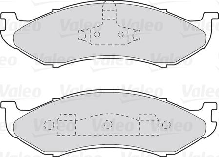 Valeo 301491 - Гальмівні колодки, дискові гальма autocars.com.ua