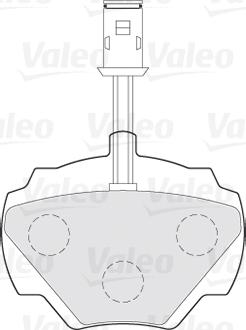 Valeo 301497 - Гальмівні колодки, дискові гальма autocars.com.ua