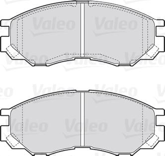 Valeo 301522 - Тормозные колодки, дисковые, комплект autodnr.net