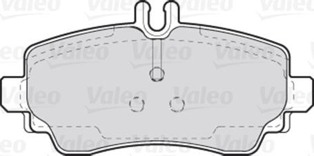 Valeo 301549 - Гальмівні колодки, дискові гальма autocars.com.ua