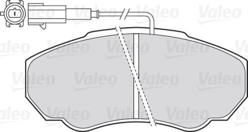 Valeo 301568 - Гальмівні колодки, дискові гальма autocars.com.ua