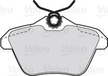 Valeo 301581 - Тормозные колодки, дисковые, комплект autodnr.net