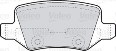 Valeo 301583 - Гальмівні колодки, дискові гальма autocars.com.ua