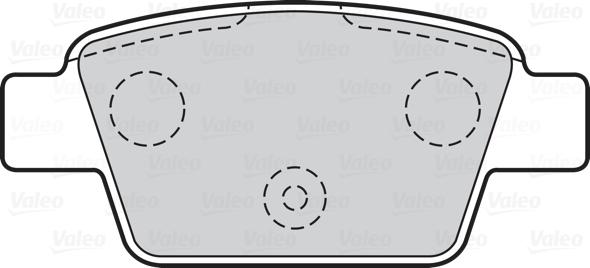 Valeo 670633 - Тормозные колодки, дисковые, комплект autodnr.net