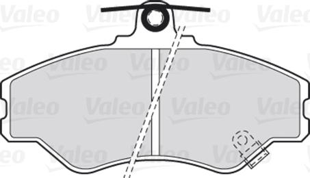 Valeo 301634 - Тормозные колодки, дисковые, комплект autodnr.net