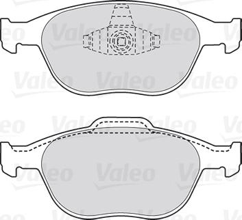 Valeo 301639 - Тормозные колодки, дисковые, комплект avtokuzovplus.com.ua