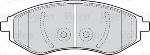 Valeo 301644 - Тормозные колодки, дисковые, комплект avtokuzovplus.com.ua