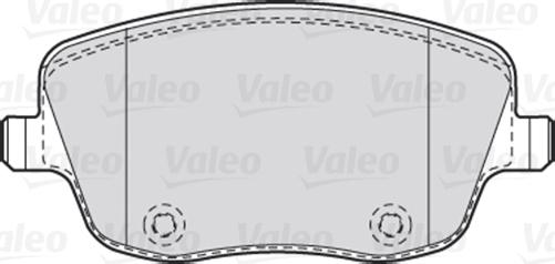 Valeo 301667 - Гальмівні колодки, дискові гальма autocars.com.ua
