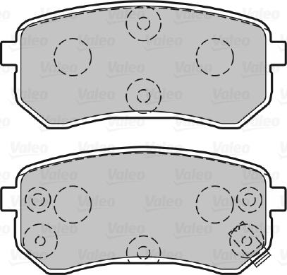 Valeo 301706 - Гальмівні колодки, дискові гальма autocars.com.ua