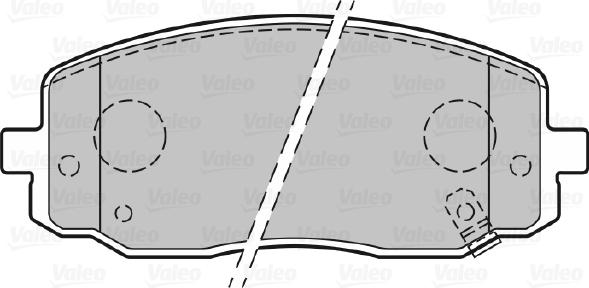 Valeo 301707 - Гальмівні колодки, дискові гальма autocars.com.ua