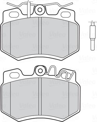 Valeo 301714 - Тормозные колодки, дисковые, комплект avtokuzovplus.com.ua