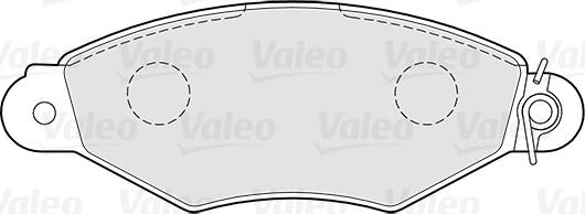 Valeo 301726 - Тормозные колодки, дисковые, комплект avtokuzovplus.com.ua