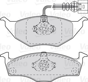 Valeo 301734 - Гальмівні колодки, дискові гальма autocars.com.ua