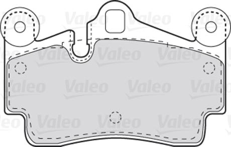 Valeo 670770 - Гальмівні колодки, дискові гальма autocars.com.ua