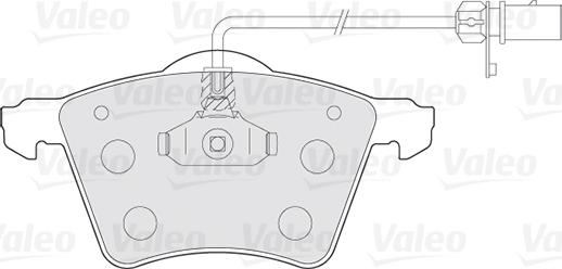 Valeo 301801 - Тормозные колодки, дисковые, комплект autodnr.net