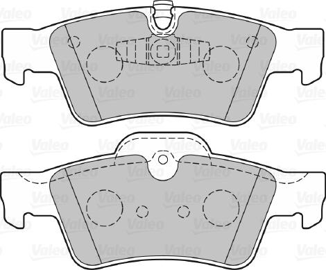 Valeo 301802 - Тормозные колодки, дисковые, комплект avtokuzovplus.com.ua