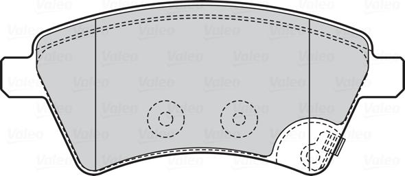 Valeo 301804 - Гальмівні колодки, дискові гальма autocars.com.ua