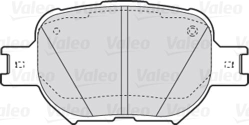 Valeo 301827 - Тормозные колодки, дисковые, комплект autodnr.net