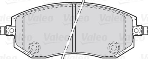 Valeo 301853 - Тормозные колодки, дисковые, комплект autodnr.net