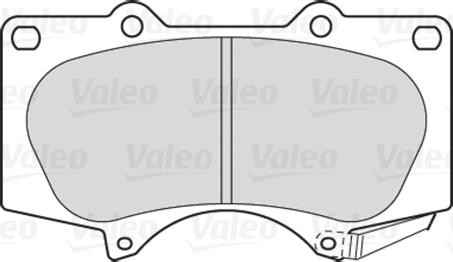 Valeo 301857 - Гальмівні колодки, дискові гальма autocars.com.ua