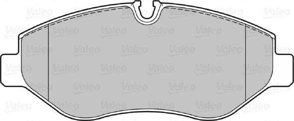 Valeo 670882 - Тормозные колодки, дисковые, комплект avtokuzovplus.com.ua