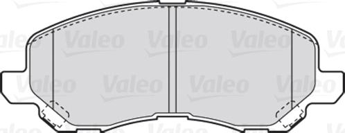 Valeo 670886 - Тормозные колодки, дисковые, комплект autodnr.net
