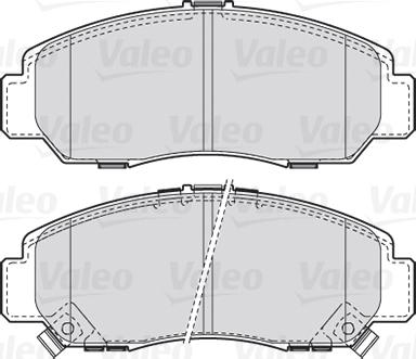 Valeo 301887 - Гальмівні колодки, дискові гальма autocars.com.ua