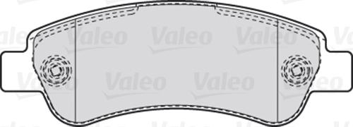 Valeo 301892 - Гальмівні колодки, дискові гальма autocars.com.ua