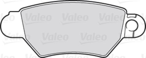 Valeo 301926 - Гальмівні колодки, дискові гальма autocars.com.ua