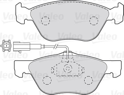 Valeo 301990 - Гальмівні колодки, дискові гальма autocars.com.ua