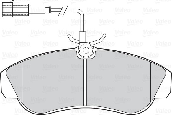 Valeo 670430 - Тормозные колодки, дисковые, комплект autodnr.net