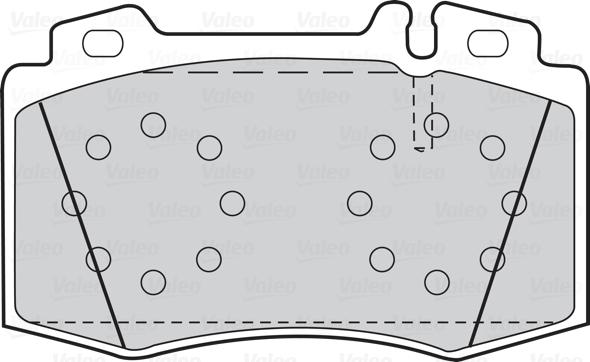 Valeo 302044 - Гальмівні колодки, дискові гальма autocars.com.ua