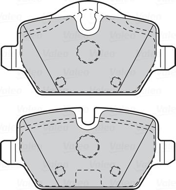 Valeo 302051 - Тормозные колодки, дисковые, комплект avtokuzovplus.com.ua