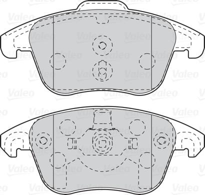 Valeo 302099 - Тормозные колодки, дисковые, комплект avtokuzovplus.com.ua