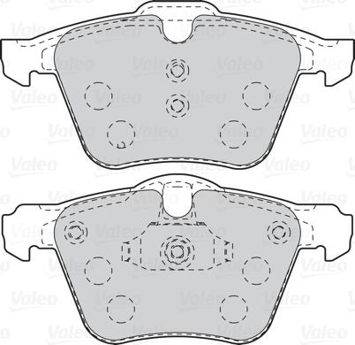 Valeo 302106 - Тормозные колодки, дисковые, комплект avtokuzovplus.com.ua