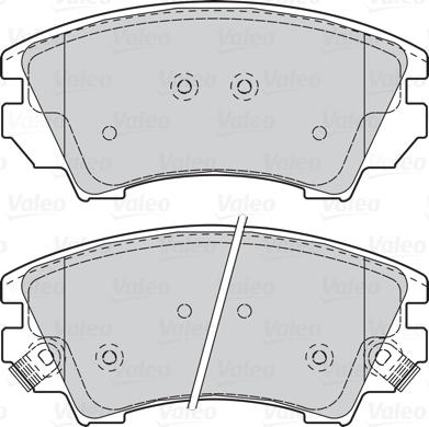 Valeo 302117 - Тормозные колодки, дисковые, комплект avtokuzovplus.com.ua