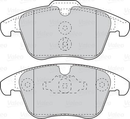 Valeo 302124 - Тормозные колодки, дисковые, комплект autodnr.net