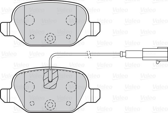 Valeo 302141 - Гальмівні колодки, дискові гальма autocars.com.ua