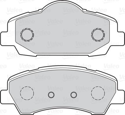 Valeo 302155 - Тормозные колодки, дисковые, комплект avtokuzovplus.com.ua