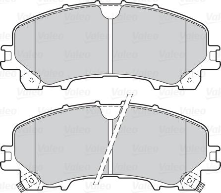 Valeo 302167 - Тормозные колодки, дисковые, комплект avtokuzovplus.com.ua