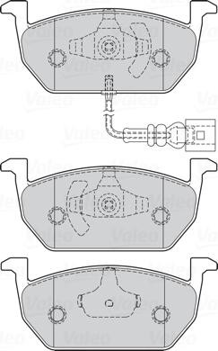 Valeo 302222 - Тормозные колодки, дисковые, комплект autodnr.net