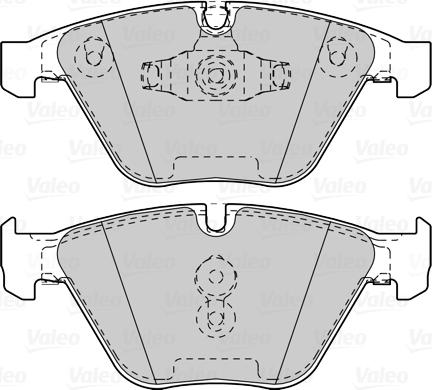 Valeo 302262 - Тормозные колодки, дисковые, комплект avtokuzovplus.com.ua