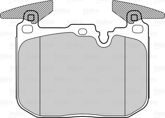 Valeo 302267 - Тормозные колодки, дисковые, комплект avtokuzovplus.com.ua