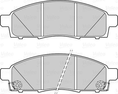 Valeo 302270 - Гальмівні колодки, дискові гальма autocars.com.ua